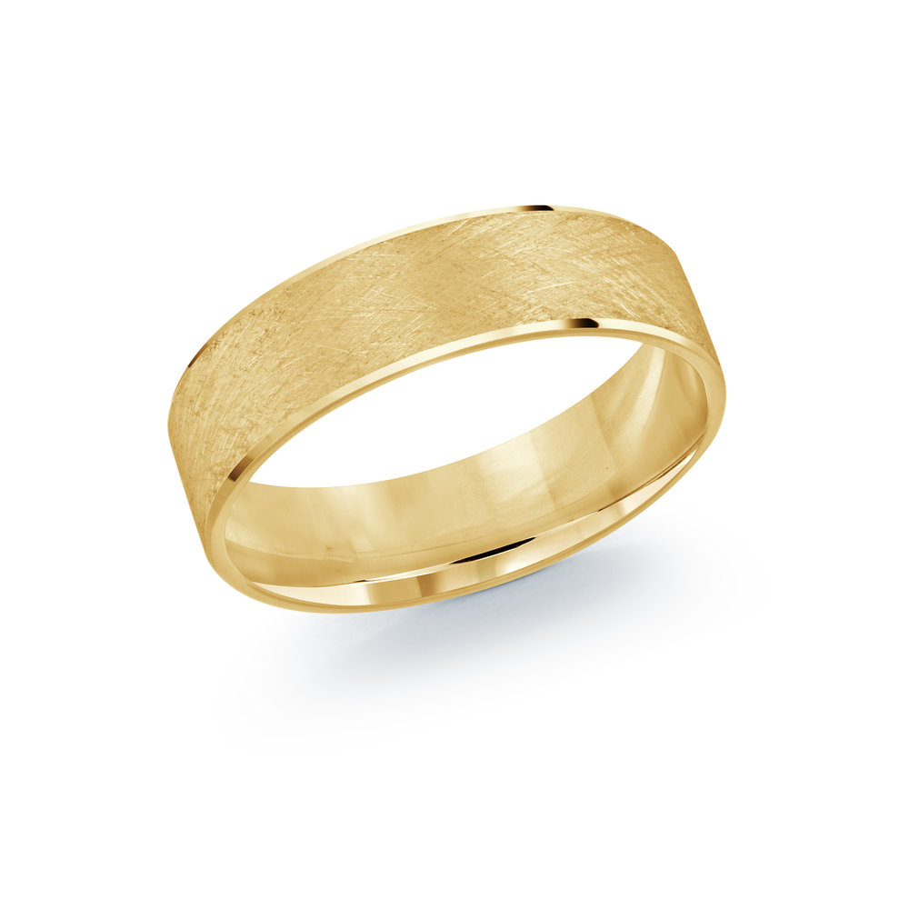 Yellow Gold Men's Ring Size 6mm (LUX-974-6Y)